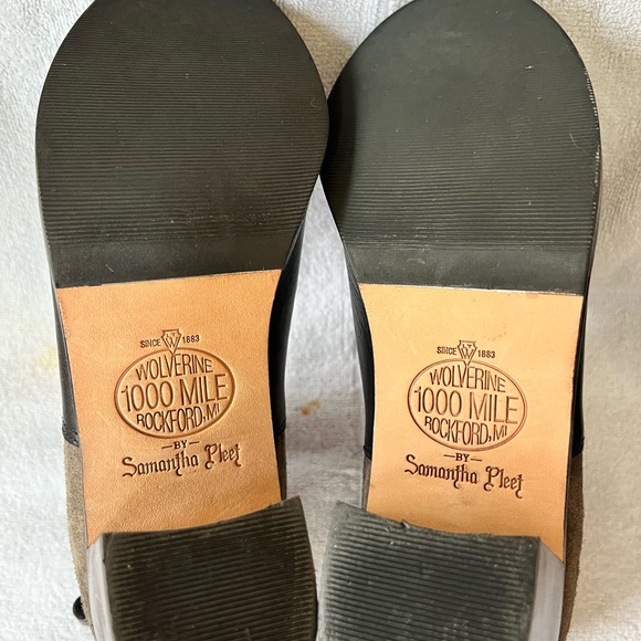 Black/Gray Suede Ankle Boots by Samantha Pleet - Picture 6 of 7